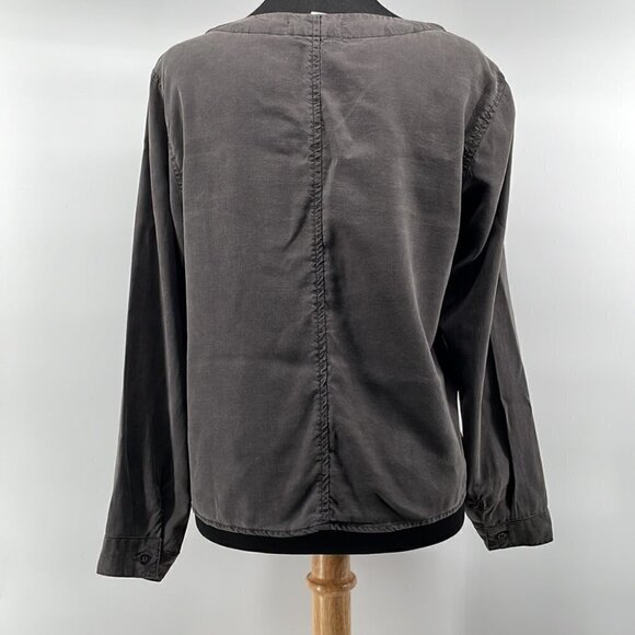 BELLA Dahl asymmetrical top lagenlook blouse soft comfy sz xs career - Picture 8 of 10